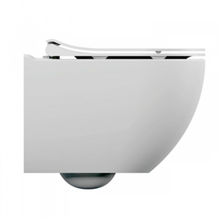 Унитаз подвесной безободковый Cersanit Brasko Smart Clean On 64824 с тонким сиденьем дюропласт микролифт