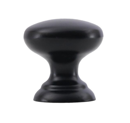 Мебельная ручка-кнопка Boyard Ursula RC433BL.4 черная матовая