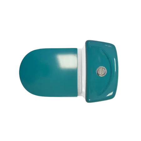Sanita Luxe. Унитаз-компакт Best Color Sea SL DМ двухрежимный, сиденье дюропласт с микролифтом